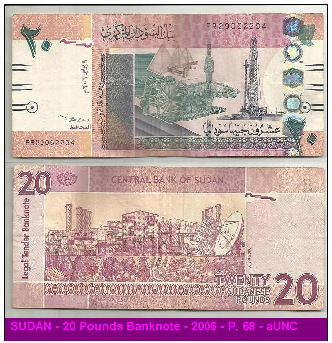 SUDAN - 20 Pounds Banknote - 2006 - P. 68 - AUNC - Sudan