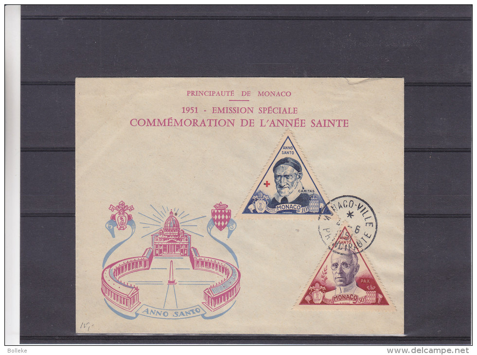 Croix Rouge - Papes - Armoiries - Monaco - Document De 1951 - Briefe U. Dokumente
