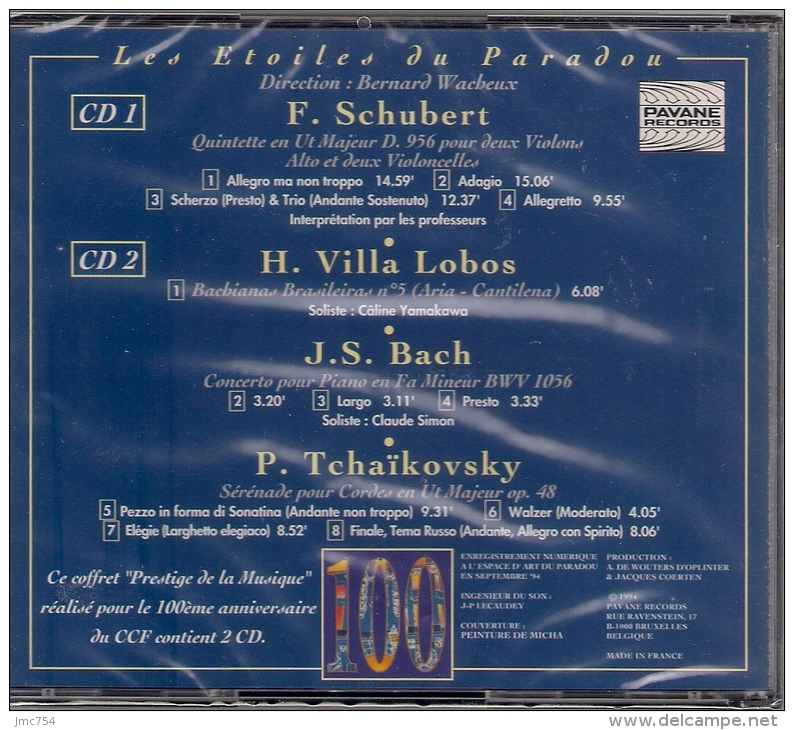 DOUBLE CD  LES ETOILES DU PARADOU. . Parrainage Du CCF - Klassik