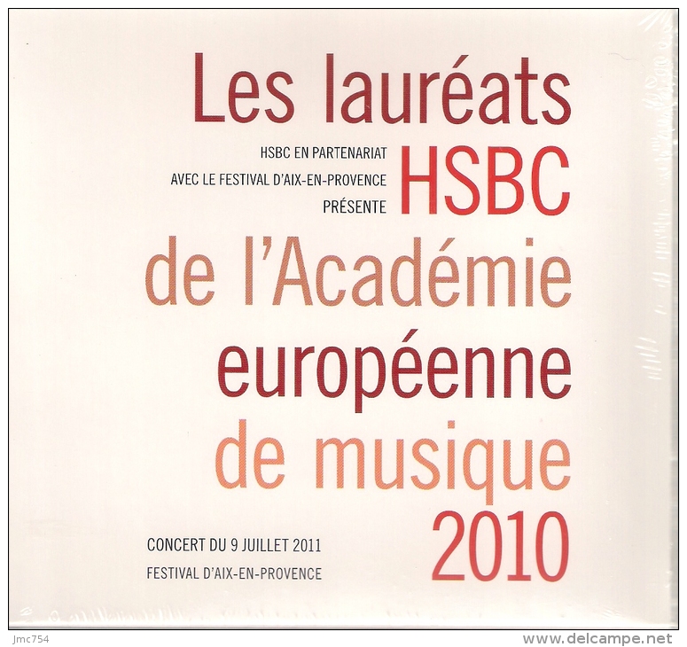 CD Concert Des Lauréats HSBC De L'Académie Européenne De Musique 2010. - Klassik