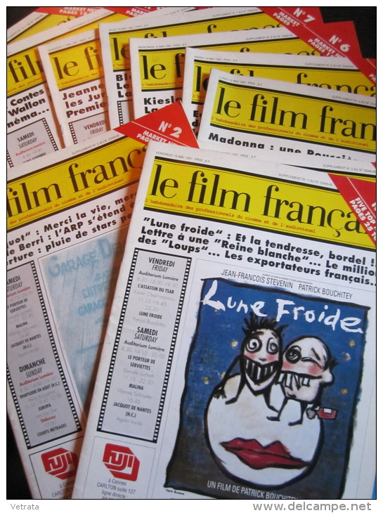 10 Numéros Des Suppléments De Le Film Francais Hors-Série 1 À 10 (Édition Quotidienne Durant Le Festival De Cannes) 199 - Magazines
