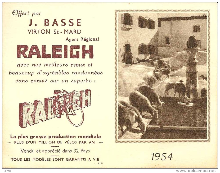 Virton J Basse Calendrier 1954 - Virton