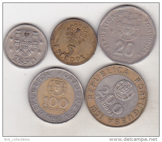 Portugal - 5 Coins Set - Portugal