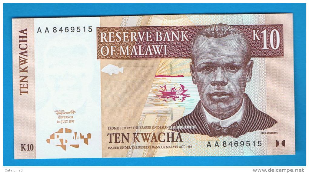 MALAWI -  10 Kwacha  1997 SC  P-37 - Malawi