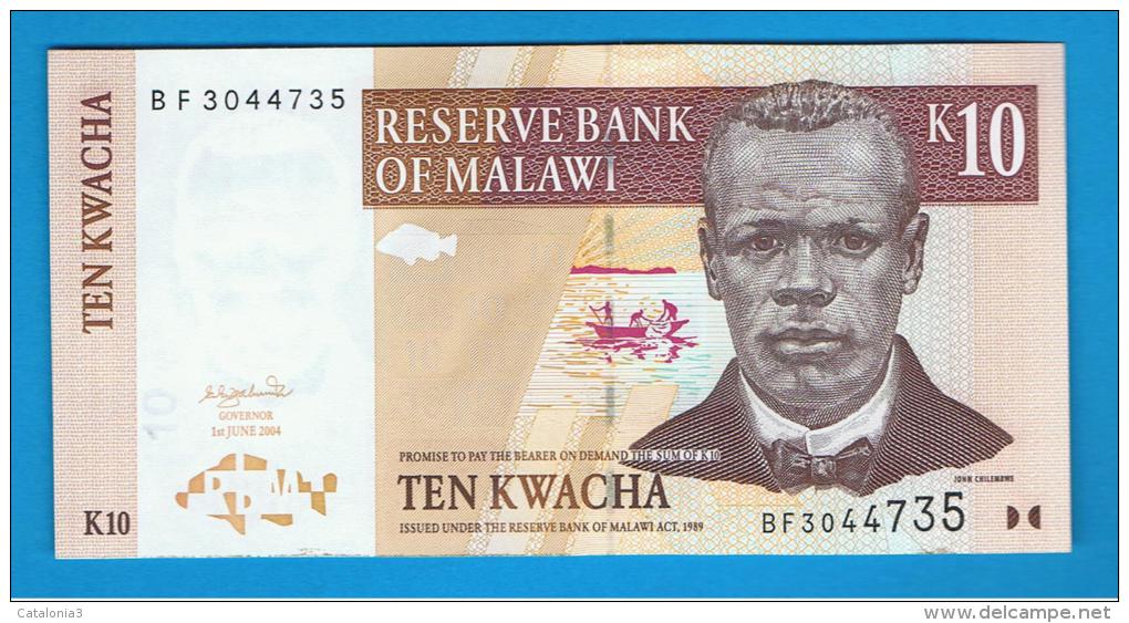 MALAWI -  10 Kwacha  2004 SC  P-49 - Malawi