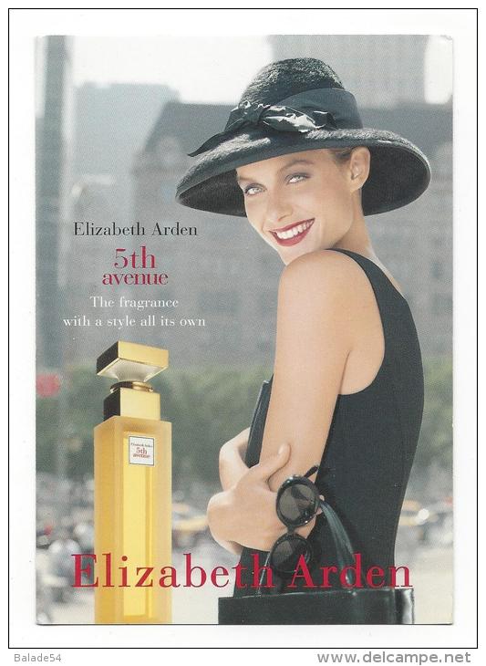 Carte Publicité - Elisabeth ARDEN - 5th Avenue (Parfum) Scan Recto / Verso - Advertising