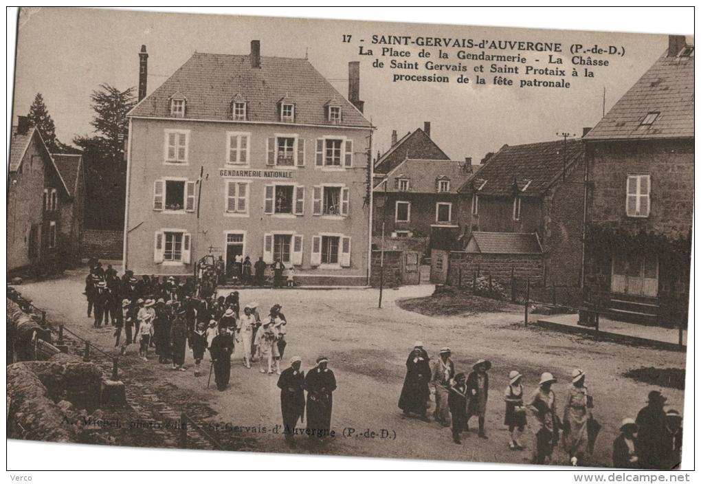 Carte Postale Ancienne De SAINT GERVAIS - Saint Gervais D'Auvergne