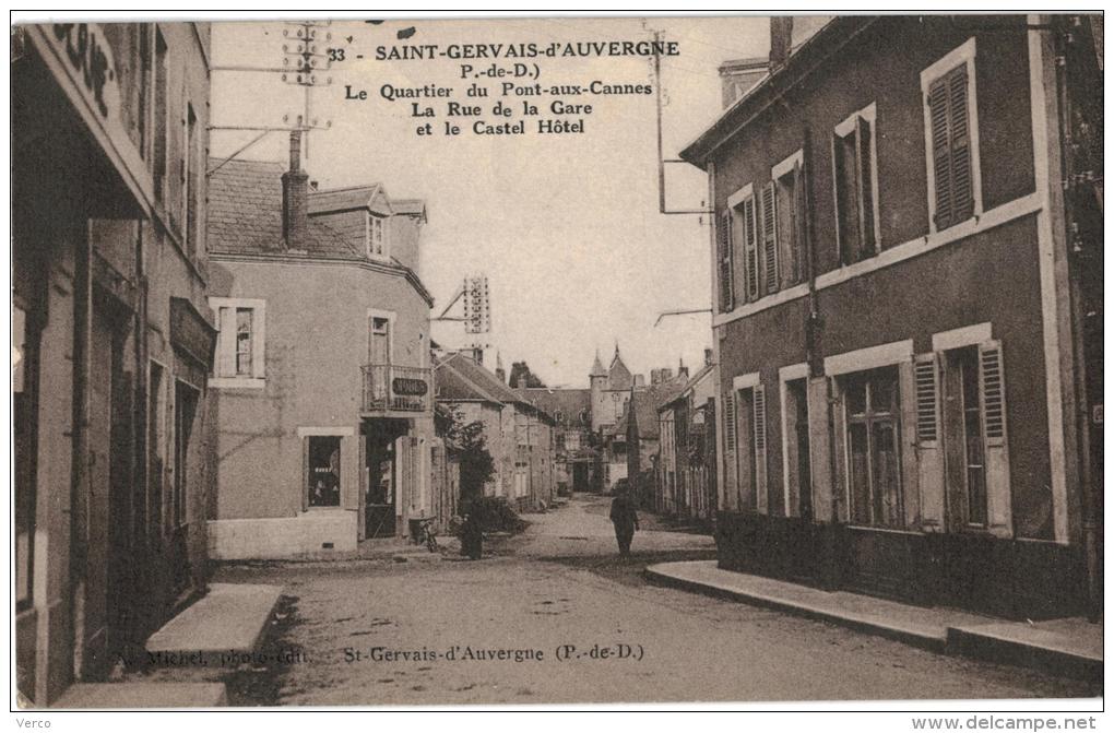 Carte Postale Ancienne De SAINT GERVAIS - Saint Gervais D'Auvergne