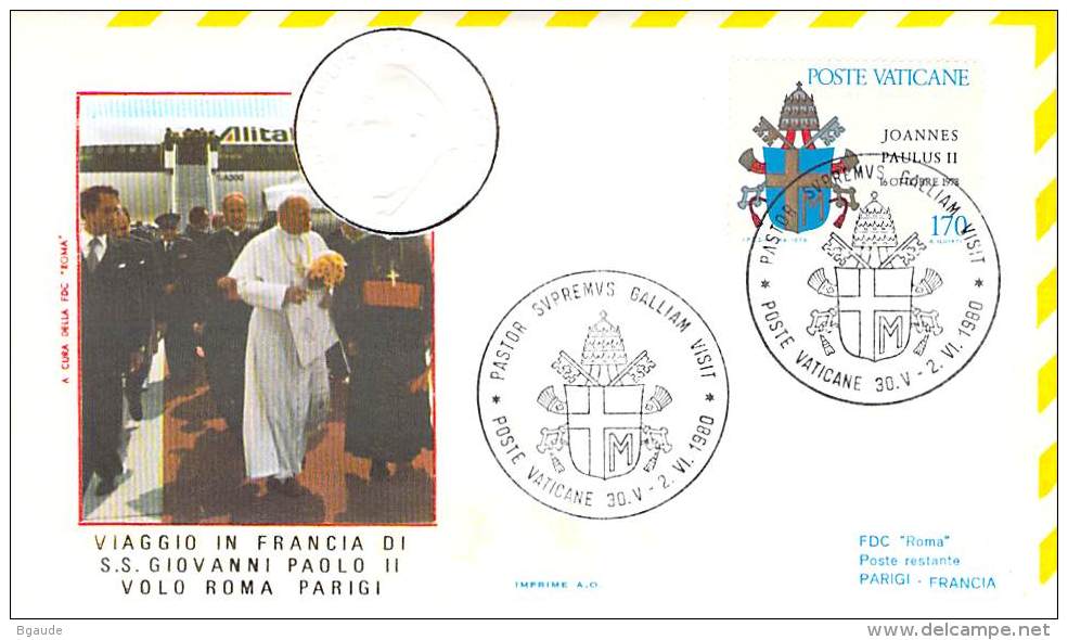 RELIGION CATHOLIQUE VOYAGE  PAPE  JEAN PAUL II   Pope John Paul II Papst Johannes Paul II  PAPA Jonas Paulius II - Covers & Documents