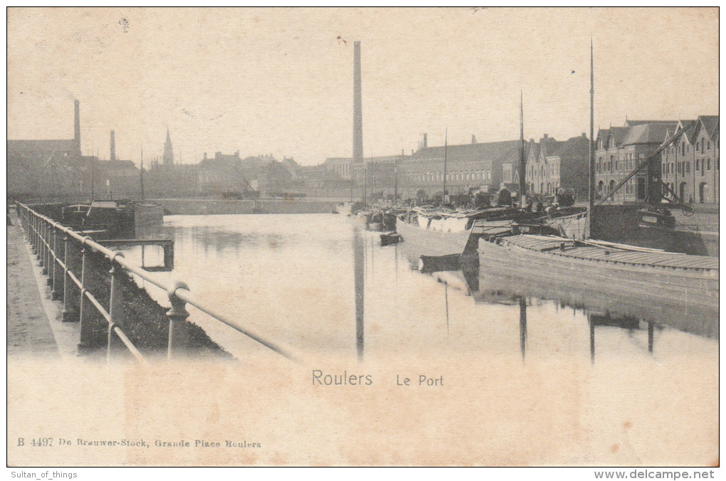 Cpa/pk 1908 Roulers Le Port De Brauwer- Stock - Roeselare