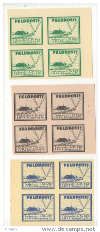 Fra439 Vignette Propaganda Militare Terzo Third Reich, Air Force, 1941 Ostpreussen Feldpost LGPA Konigsberg L34662, MNH - Nuovi