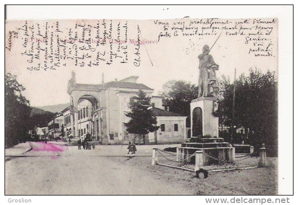 LUINO PIAZZA GARIBALDI  (LAGO MAGGIORE)  1903 - Luino