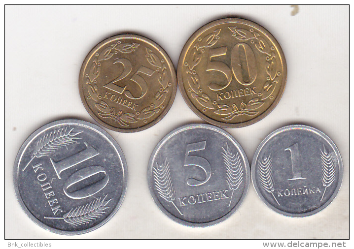 Moldova - Transnistria - 5 Coins Set - Moldawien (Moldau)