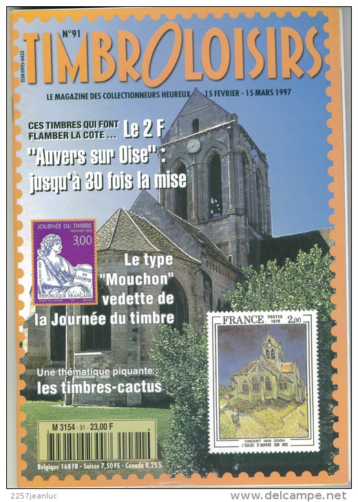 Magasine  100 Pages Timbroloisirs  Auvers Le Type Mouchon  Hn:91 Mars  1997 - Frans (vanaf 1941)