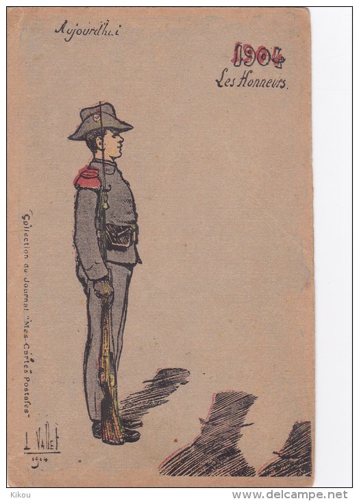 1904 Les Honneurs  - Soldat Au Garde à Vous (fusil, Baillonette) - Patriotic