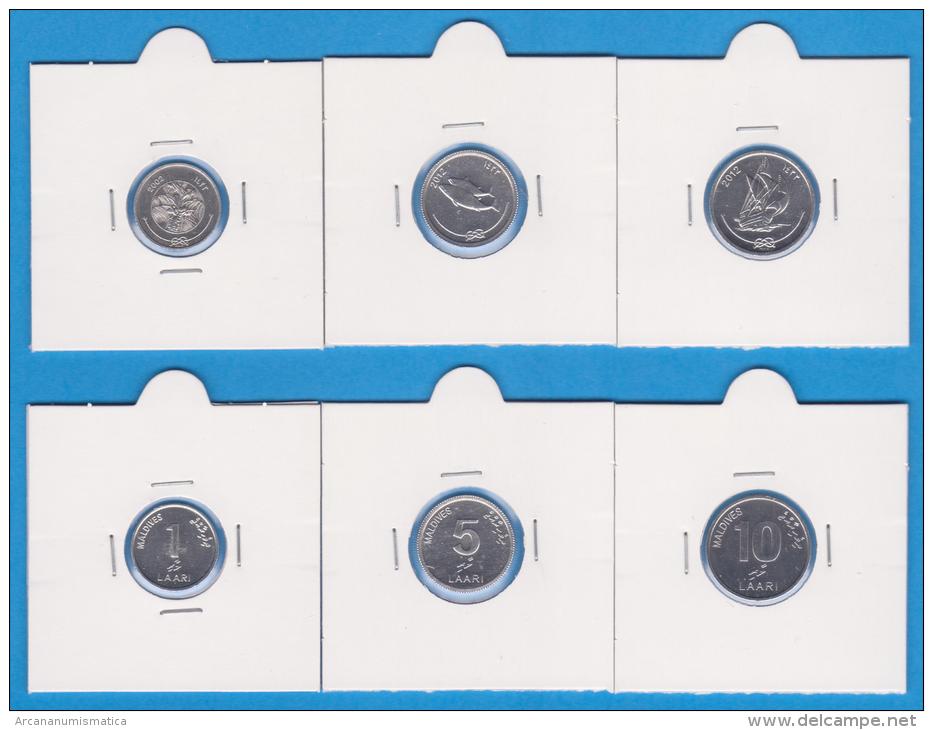MALDIVAS  Set/Juego 3 Monedas/Coins 2.012 2012    SC/UNC   T-DL-10.577 - Maldivas