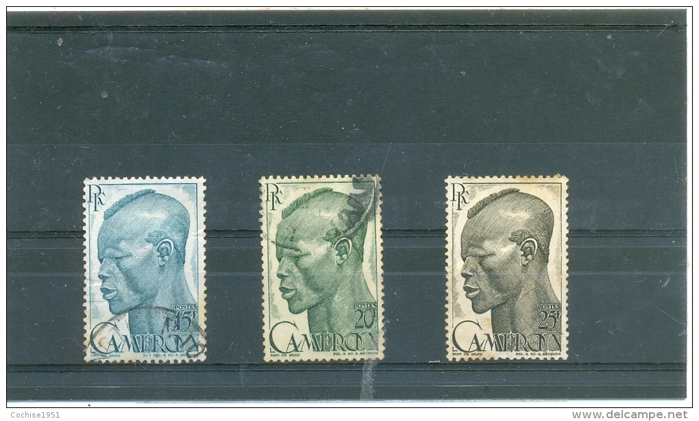 1946 CAMEROUN Y & T N° 292 - 293 - 294 ( O ) Série Courante - Les 3 Plus Grosses Valeurs. Cote 3.30 - Used Stamps