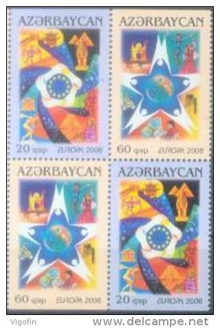 AZ 2006-638-9AD EUROPA CEPT, ASERBEDIAN, 4v, MNH - Azerbaïjan