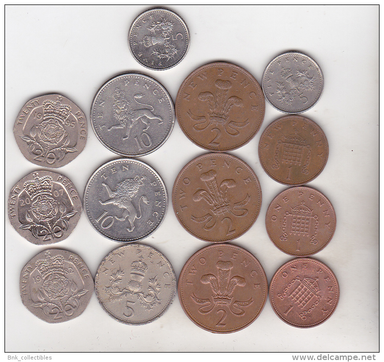 Great Britain - 14 Coins Set - Otros & Sin Clasificación