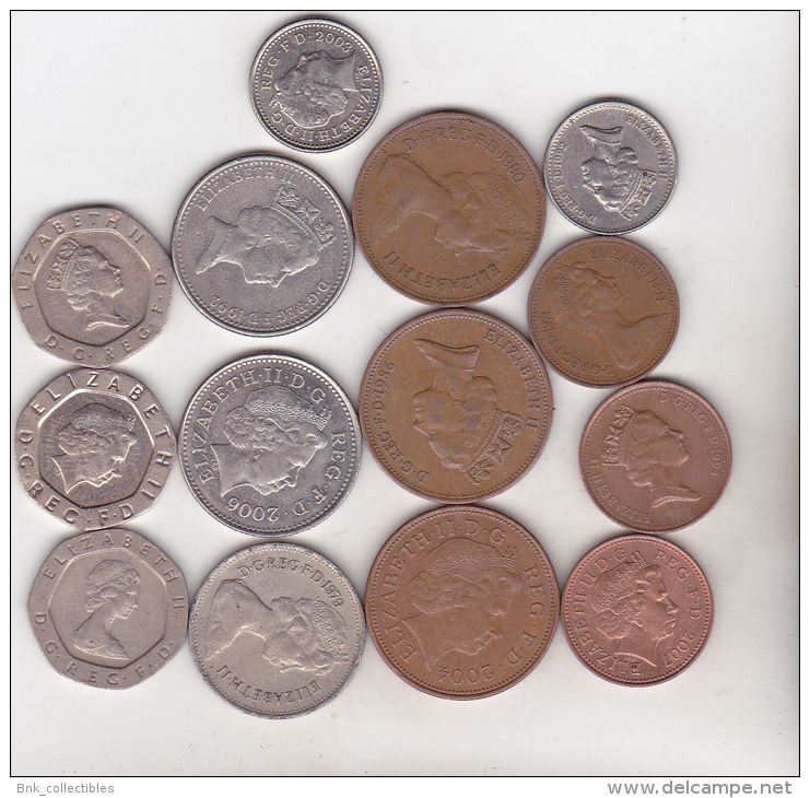 Great Britain - 14 Coins Set - Other & Unclassified