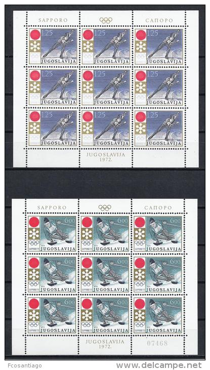 YUGOSLAVIA 1972 - Yvert #1331/32 Minipliegos - MNH ** - Hojas Y Bloques