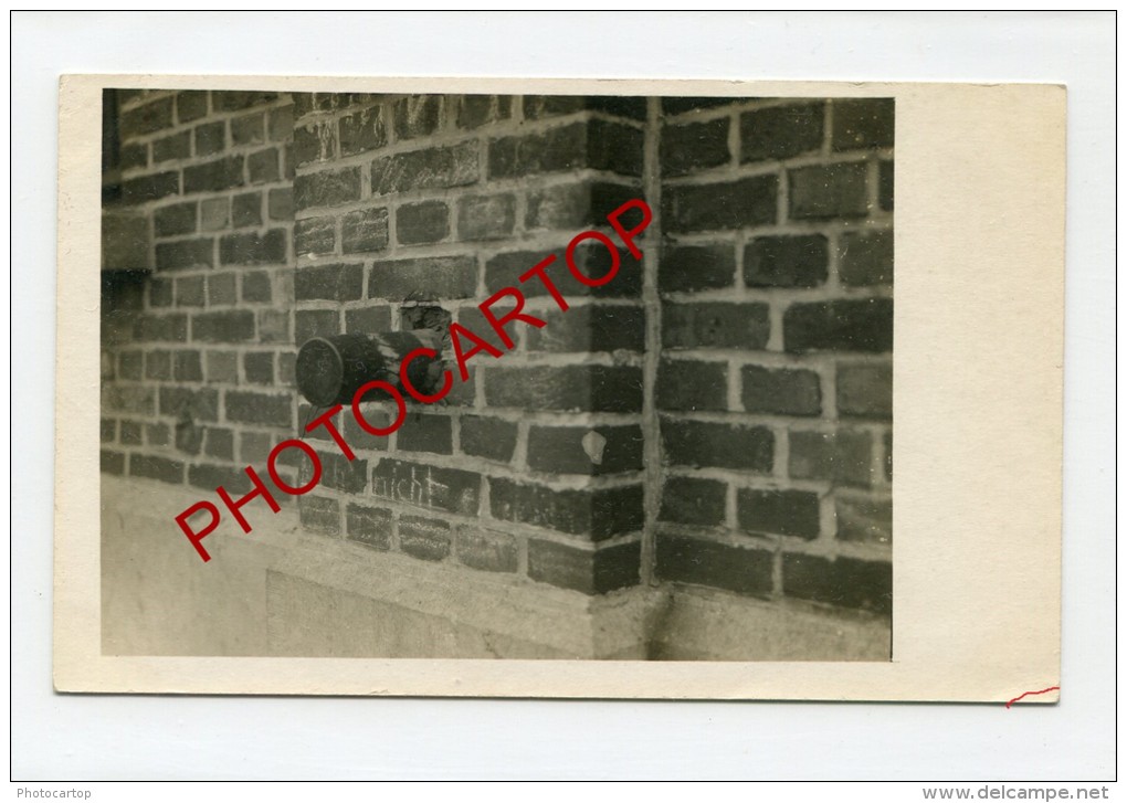 EPPEGEM-Obus Dans Le Mur De La Gare-Carte Photo Allemande-Guerre 14-18-1WK-BELGIQUE-BELGIEN-Flandern- - Zemst