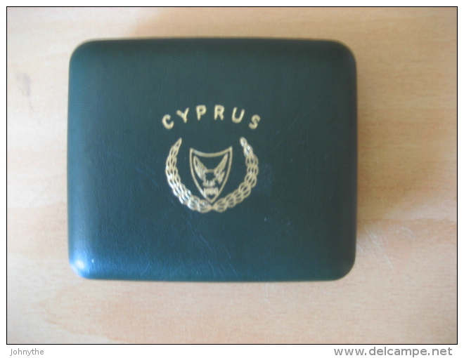 Cyprus 1963 5 Coins Set In Official Green Case - Cyprus