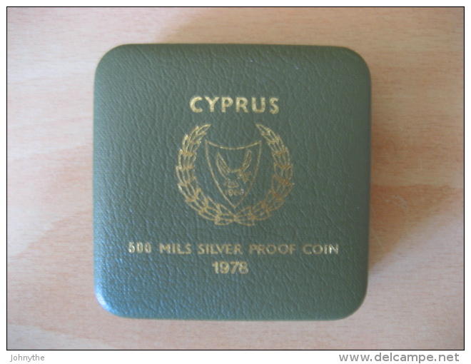 CYPRUS 1978 500 MILS SILVER PROOF COIN 1978 "HUMAN RIGHTS" UNC Sealed - Chypre