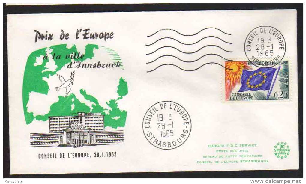 EUROPE - EUROPA - CEPT - INNSBRUCK PRIX DE L EUROPE  / 1965 ENVELOPPE ILLUSTREE (ref EUR384) - EU-Organe