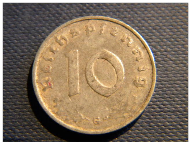 ALLEMAGNE - 10 REICHSPFENNIG 1942 G.. - 10 Reichspfennig
