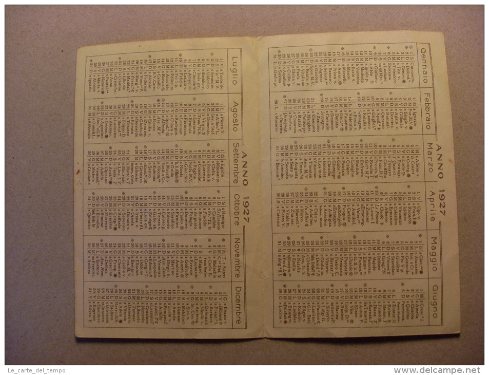 Santino/calendario 1927 Ricordo VII°Centenario Francescano 1927. Dante Montanari S.Francesco D'Assisi - Grand Format : 1921-40