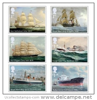 Great Britain  2013 Scheepvaart Schepen Ships Schiffe Bateaux  Postfris/mnh - Neufs