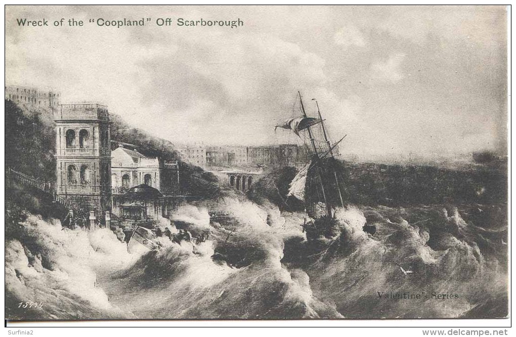 YORKS - SCARBOROUGH - WRECK OF THE COOPLAND Y1903 - Scarborough