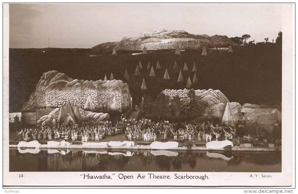 YORKS - SCARBOROUGH - OPEN AIR THEATRE - HIAWATHA RP Y1905 - Scarborough