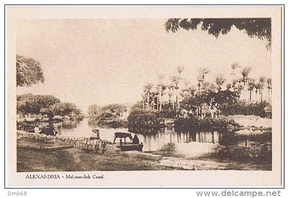 AFRICA - EGYPT - ALEXANDRIE - CANAL MAHMOUDIEH - 1920s - Alexandria
