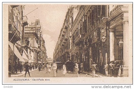 AFRICA - EGYPT - ALEXANDRIE - CHERIF- PACHA STREET - 1920s - Alexandria
