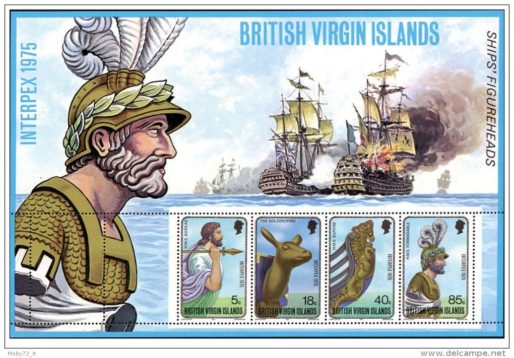 British Virgin Islands - 1975 - Usato/used - Interpex 1975 - Mi Block 6 - British Virgin Islands