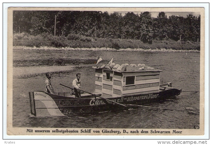 Postcard - Schiff Von Gunzburg    (11614) - Houseboats