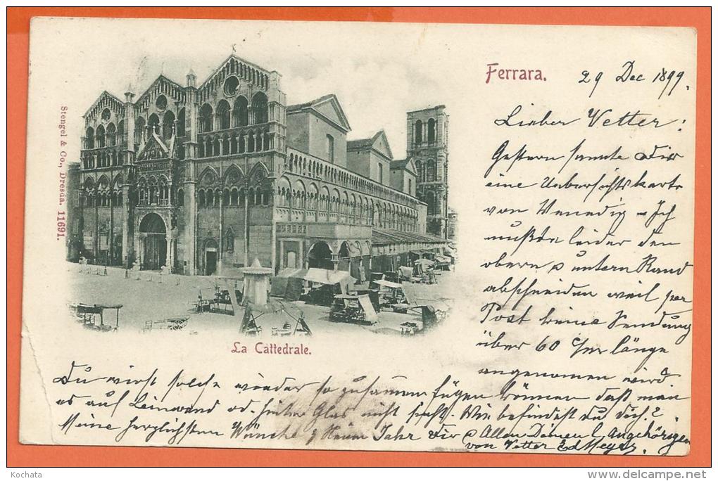 HB270, Ferrara, Mercato, 1 Pli, Précurseur, Circulée 1899 - Como