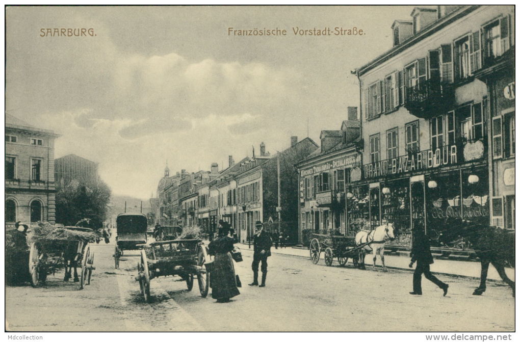 57 SARREBOURG  /  Franzosische  Vorstadt-Strasse   / - Sarrebourg