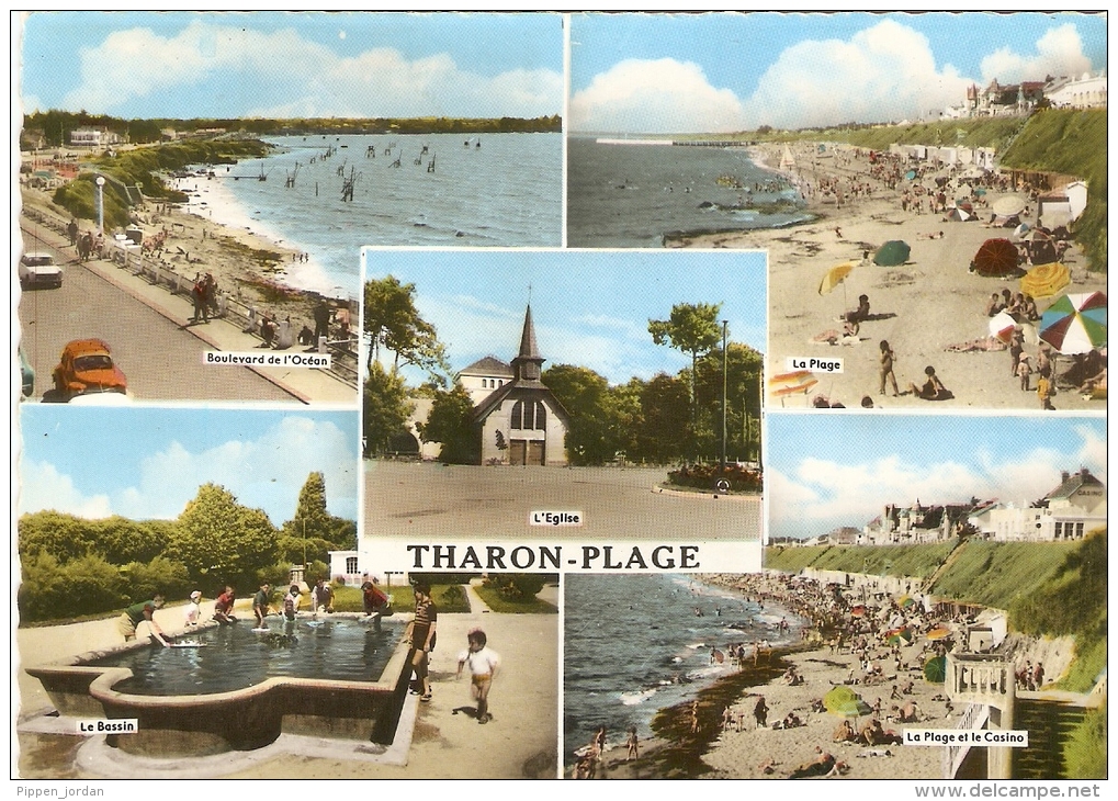 44  THARON PLAGE   * CPSM  Multivues * - Tharon-Plage