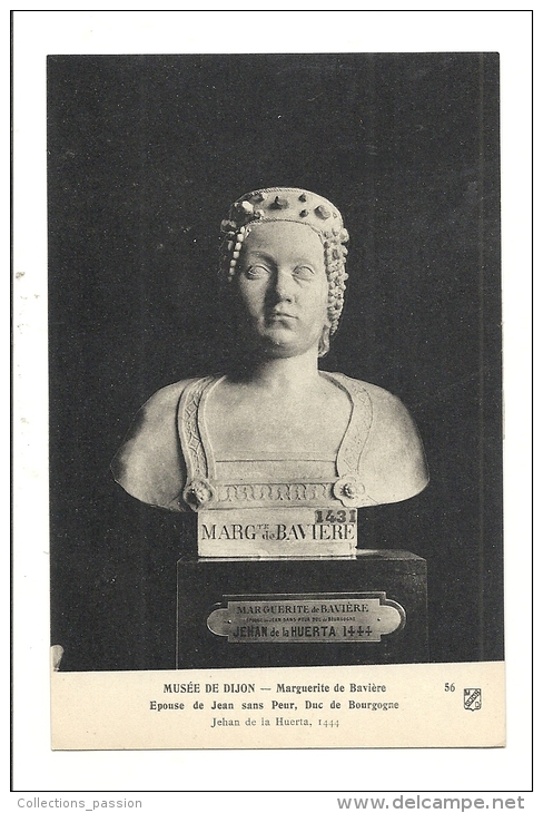 Cp, Sculptures, MArguerite De BAvière - Jehan De La Huerta - Sculptures