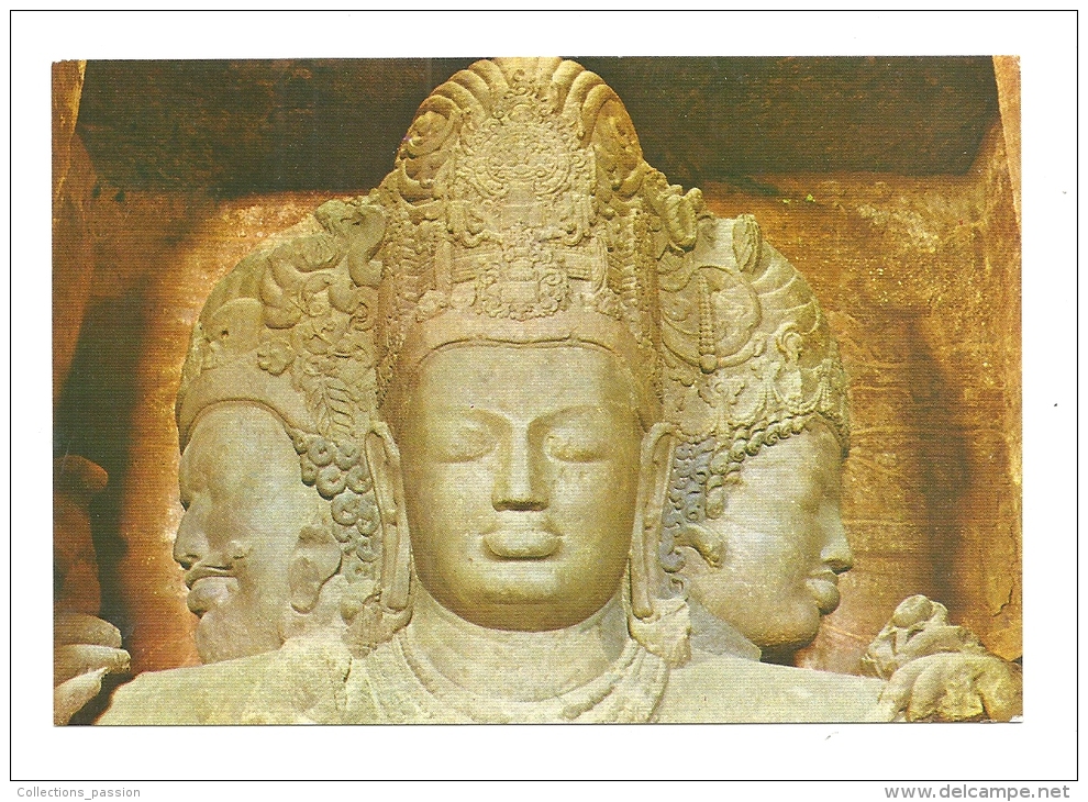 Cp, Sculptures, Elephanta Caves - Bombay (Inde) - Sculpturen