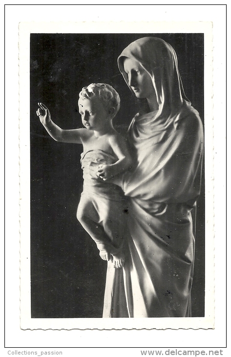 Cp, Sculptures, Lyon (69) - BAsilique N. D. De Fourvière - La Vierge Du Maître Autel - Sculpturen