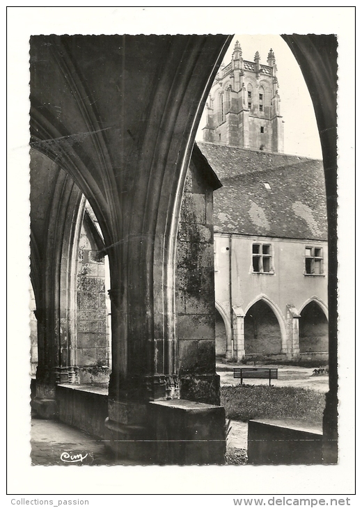 Cp, 01, Eglise De Brou, Le Cloître Et La Tour - Eglise De Brou