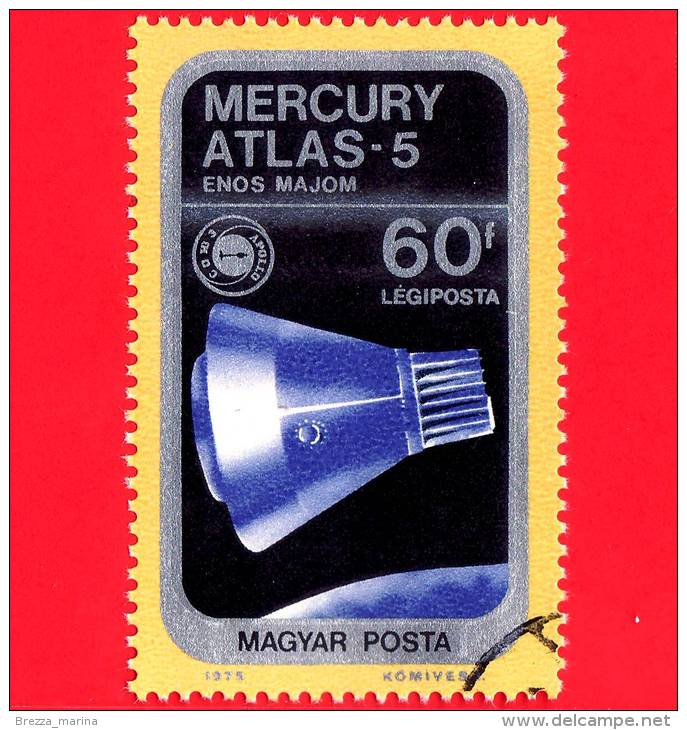 UNGHERIA - MAGYAR - 1975 - Esplorazione Dello Spazio - Apace - Navicella Spaziale - Mercury-Atlas 5 - 60 P.a. - Unused Stamps