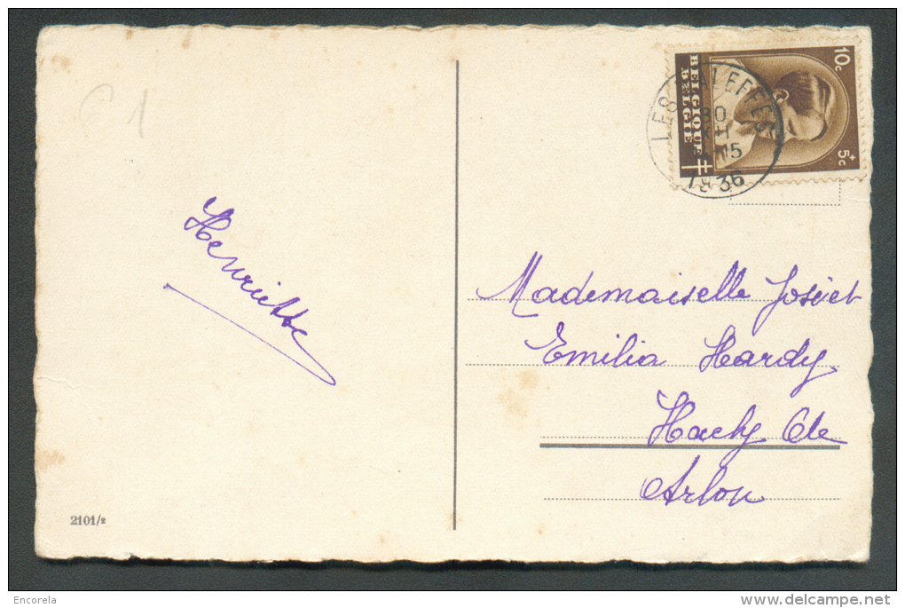 10 Centimes Baudouin Enfant Obl. Sc LES WALEFFES Sur Lettre Du 30-XII-1936 Vers Hachy - 9310 - Lettres & Documents