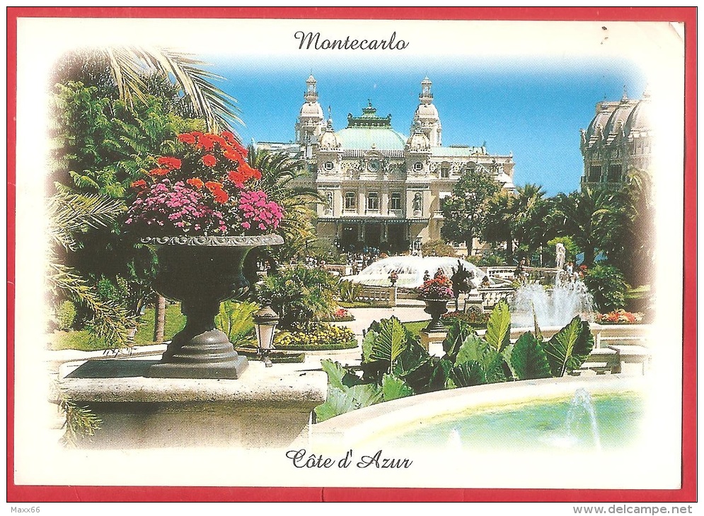 CARTOLINA VIAGGIATA MONTECARLO - COTE D' AZUR - Il Casinò - 10 X 15 - ANNULLO VENTIMIGLIA 2000 - Monte-Carlo