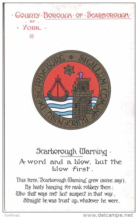 YORKS - SCARBOROUGH - HERALDIC 1904 Y1929 - Scarborough