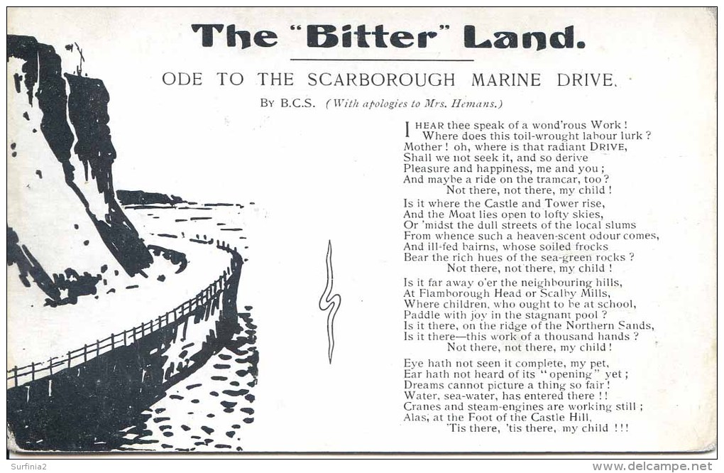 YORKS - SCARBOROUGH - THE "BITTER" LAND Y1940 - Scarborough